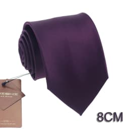 Classic Business Necktie Collar Men Women Quality Stripe Ties Scarves Deep Purple Waterproof British Style Mens Neck Ties Color