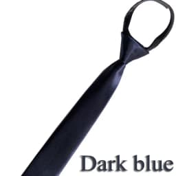 Men's Formal Zipper Necktie Red Dark Blue Black Color Polyester Satin Tie For Men Vintage Decoration Necktie Wedding Accessories