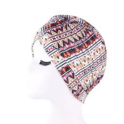2022 New Print African Headtie Turban Cap Soft Stretch Twisted Pleated Beanie Head Wrap for Women Chemo Bonnet
