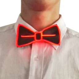 Flashing Neon Light LED Tie Halloween Christmas Dance Supplies Wedding Performance Decoration Luminous EL Wire Necktie