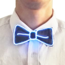 Flashing Neon Light LED Tie Halloween Christmas Dance Supplies Wedding Performance Decoration Luminous EL Wire Necktie