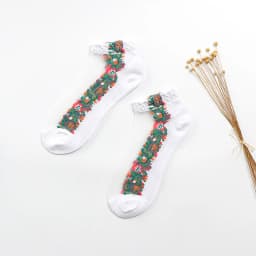 Sexy fishnet Women Lace Ruffle Soft Comfy Sheer Silk Elastic Mesh Knit Frill Trim Transparent Ankle funny socks 1pair=2pcs