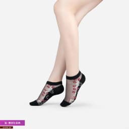 Sexy fishnet Women Lace Ruffle Soft Comfy Sheer Silk Elastic Mesh Knit Frill Trim Transparent Ankle funny socks 1pair=2pcs