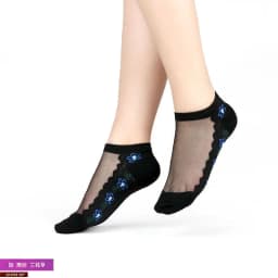 Sexy fishnet Women Lace Ruffle Soft Comfy Sheer Silk Elastic Mesh Knit Frill Trim Transparent Ankle funny socks 1pair=2pcs