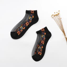 Sexy fishnet Women Lace Ruffle Soft Comfy Sheer Silk Elastic Mesh Knit Frill Trim Transparent Ankle funny socks 1pair=2pcs