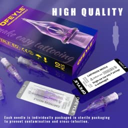 10pcs Tattoo Cartridge Needles Disposable Needles Rl Rs Rm M1 Series For Tattoo Machine For Eyebrow Eyeliner Permanent Makeup