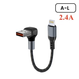 Crouch 90 Degree Short Cable USB Type C To Type C 6A 66W Fast Charge 25CM 50CM Power Bank USB C Cable For iphone Huawei Xiaomi