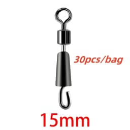 30/50PCS Bearing Swivels Ball Bearing Swivel Solid Rings Fishing Connector Ocean Boat Quick Fast Link Connector