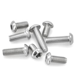 304 Stainless Steel Hex Screw ISO7380 Hexagon Socket Allen Bolts Metal Machine Threaded Screws M2 M2.5 M3 M4 M5 M6 M8 M10 M12