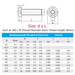 304 Stainless Steel Hex Screw ISO7380 Hexagon Socket Allen Bolts Metal Machine Threaded Screws M2 M2.5 M3 M4 M5 M6 M8 M10 M12