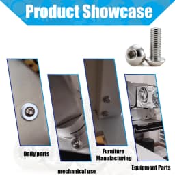 304 Stainless Steel Hex Screw ISO7380 Hexagon Socket Allen Bolts Metal Machine Threaded Screws M2 M2.5 M3 M4 M5 M6 M8 M10 M12