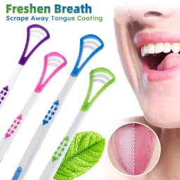 Tongue Scraper Cleaners Reusable Oral Health Cleaning Brush , Prevent Cloudy Mouth, Clean Food Debris, Suitable For Adult