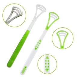 Tongue Scraper Cleaners Reusable Oral Health Cleaning Brush , Prevent Cloudy Mouth, Clean Food Debris, Suitable For Adult