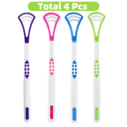 Tongue Scraper Cleaners Reusable Oral Health Cleaning Brush , Prevent Cloudy Mouth, Clean Food Debris, Suitable For Adult