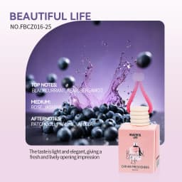 1pc 8ml Car Suspension Air Freshener, Cute Car Air Diffuser, Home Fragrance, Car Air Freshener Suitable for Wardrobes, Indoor An