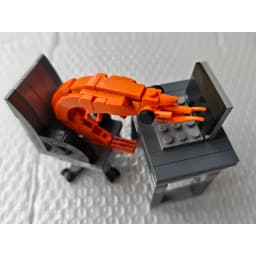 MOC Building Block Shrimp Model Figurines, Puzzle Assembly, Boys and Girls Randomly Mixing, Internet Celebrity Creative Parodies