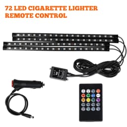 Neon 48 72 LED Car Interior Ambient Foot Light with USB Wireless Remote Music App Control Auto RGB Atmosphere Decorative Lamps