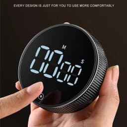 Dinrgo Magnetic Digital Timers Manual Countdown Kitchen Timer Countdown Clock Mechanical Counter for Cooking Shower Study