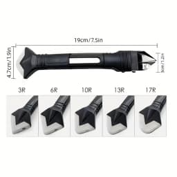Silicone Scraper Squeegee Glue Remover Knife Caulking Angle Beauty Crack Trowel Tool Grout Scraper Kit 5in1 Multifunctional Home