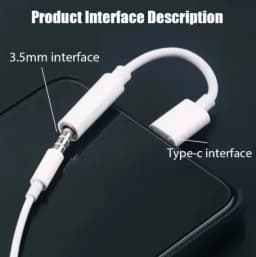 USB Type C To 3.5 Jack Earphone Adapter USB-C 3 5mm Audio Cable Converter For IPhone 15 15 Pro MAX Samsung Galaxy Huawei Xiaomi