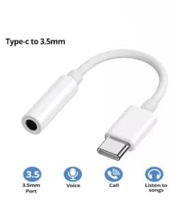 USB Type C To 3.5 Jack Earphone Adapter USB-C 3 5mm Audio Cable Converter For IPhone 15 15 Pro MAX Samsung Galaxy Huawei Xiaomi