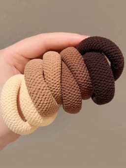 5/10 Mix Color High Elasticity Thickened Versatile Simple Scrunchies, Hair-Friendly (Random Color) Hair Ties Hair Rope