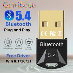 USB Bluetooth Adapter for Pc Usb Bluetooth 5.4/ 5.3/ 5.1/ 5.0 Dongle Receiver for Speaker Mouse Keyboard Music Audio Transmitter