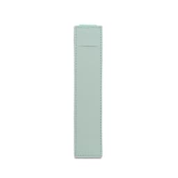 Pu Leather Pen Bag Elastic Buckle Book Notebook Fashion School Pen Case for Office Meeting Easy Carry Office Student Stationery