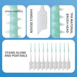 150Pcs/box Interdental Brush Soft Rubber Teeth Cleaning Tools Dental Cleaning Between Teeth Toothbrush Oral Hygiene Care Tools-