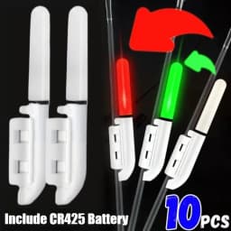 LED Removable Waterproof Fishing Electronic Rod Luminous Light with CR425 Battery Float Tackle Night Rock Fishing Accessorie