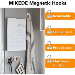 10/20Pcs Super Strong Neodymium Powerful Magnetic Hooks Ring Metal Magnet with Curved Hook Hanger for Hanging,Fridge,Wall,Key