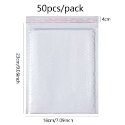 Pearlescent Bubble Mailers Padded Envelopes, Self-Adhesive Waterproof Shipping Bags with Foam Lining for Packaging and Mailing