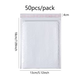 Pearlescent Bubble Mailers Padded Envelopes, Self-Adhesive Waterproof Shipping Bags with Foam Lining for Packaging and Mailing