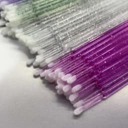 100pcs Micro Brush Crystal Lash Removing Swab Microbrush Mascara Wands Applicator Eyelash Extension Makeup Brushes Tools