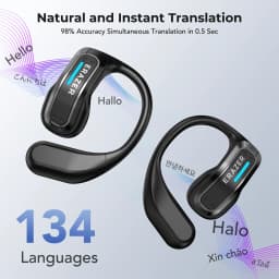 ERAZER X8 AI Translator Earbuds Gaming Bluetooth 5.4 Wireless Headphones Low Latency HD Call Earphones with Mic Waterproof