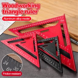 Woodworking Aluminum Alloy Triangle Gauges Measuring Gauging Tools High Precision Marker Angle Ruler Metric and Imperial