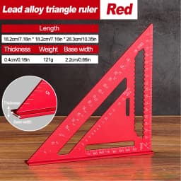 Woodworking Aluminum Alloy Triangle Gauges Measuring Gauging Tools High Precision Marker Angle Ruler Metric and Imperial