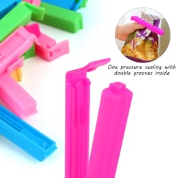 10/5PCS Portable Kitchen Storage Food Snack Seal Sealing Bag Clips Sealer Clamp Plastic Tool Kitchen Accessories Food Bag Clips