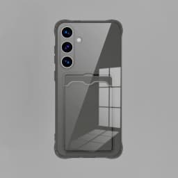 Transparent Card Slot Silicone Case For Samsung Galaxy S26 S25 Edge S24 S23 S22 S21 Plus Note 20 Ultra S20 FE Protection Cover