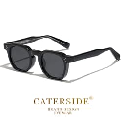 CATERSIDE Fashion Men Sunglasses Small Frame Square Personalized Design Sun Glasses Women Travel Party Business Festival Gift