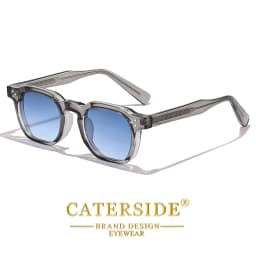 CATERSIDE Fashion Men Sunglasses Small Frame Square Personalized Design Sun Glasses Women Travel Party Business Festival Gift