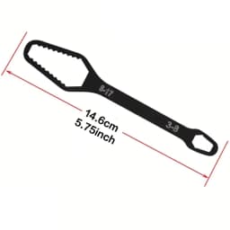 8-22mm 3-17mm Double End Universal Wrench Multifunctional , Self-Tightening Wrench Repair Tools Double Ended Wrench