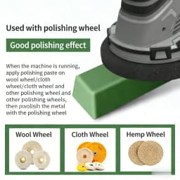 1/2pcs Green Polishing Paste Abrasive Paste Metals Polishing Wax Paste Polishing Compound Abrasive Paste