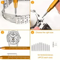 3 in 1 Repair Tool Set Watch Back Remover Tool Adjustable Opener Back Case Remover Watch Case Back Opener Repair Remover Holder