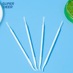 300 PCs Boxed Toothpick Brush Plastic Toothpick Disposable Household Interdental Brush Teeth Picking Dental Floss