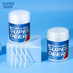 300 PCs Boxed Toothpick Brush Plastic Toothpick Disposable Household Interdental Brush Teeth Picking Dental Floss