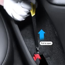 For Tesla Model Y/3+ Car Door Emergency Handle Extended Manual Door Release Emergency Safety Pull Rope Emergency Puller Button