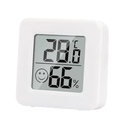 LCD Desktop Alarm Clock Transparent Calendar Weather and Digital Temperature and Humidity Display Home Appliance Smart Life