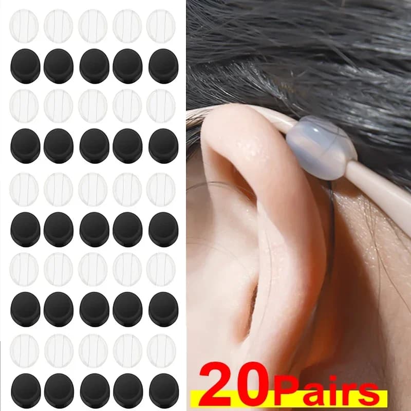 3.5 Millimeters Invisible Round Ear Hook Eyeglasses Silicone Mini Glasses Anti Slip Grip Temple Tip Accessories