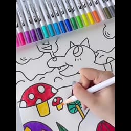 Vibrant Double-Ended Watercolor Markers – Art Set for Drawing & Crafts, Durable Plastic Bodies, Christmas Gift